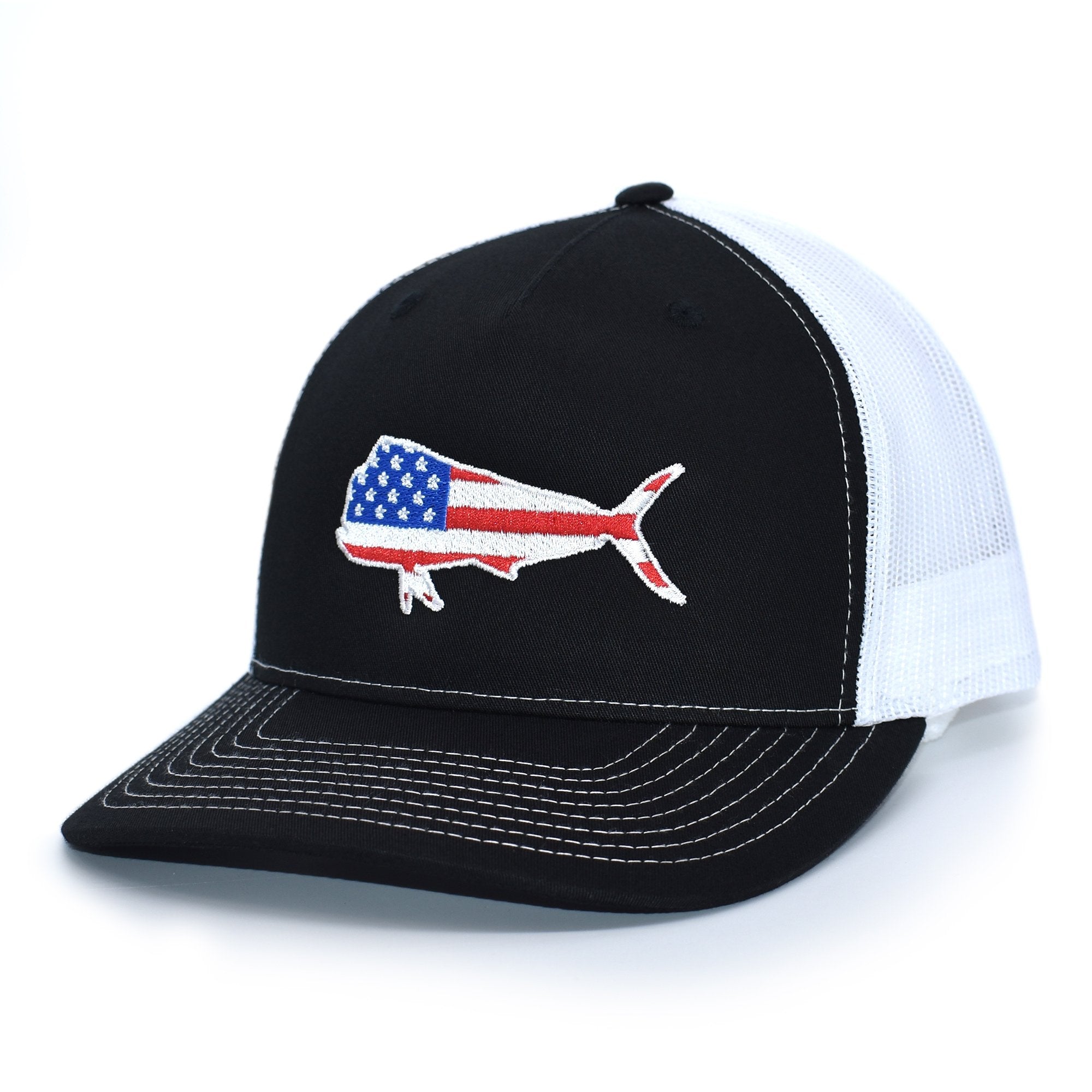 Basscasters USA - American Flag Mahi Mahi Hat