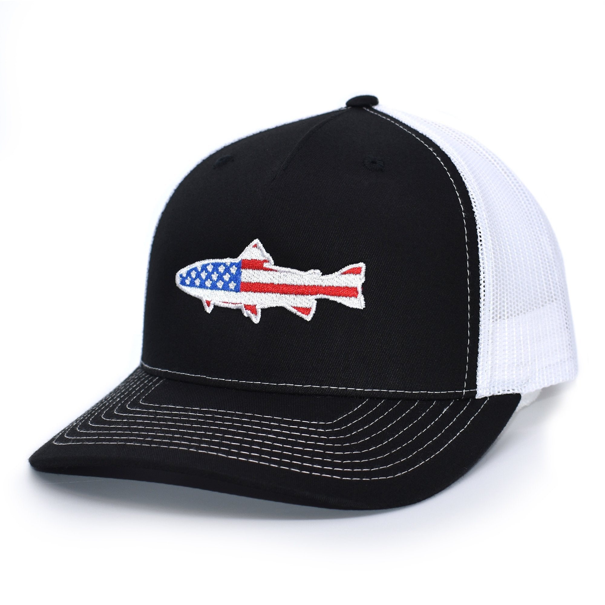 Basscasters USA - American Flag Trout Hat